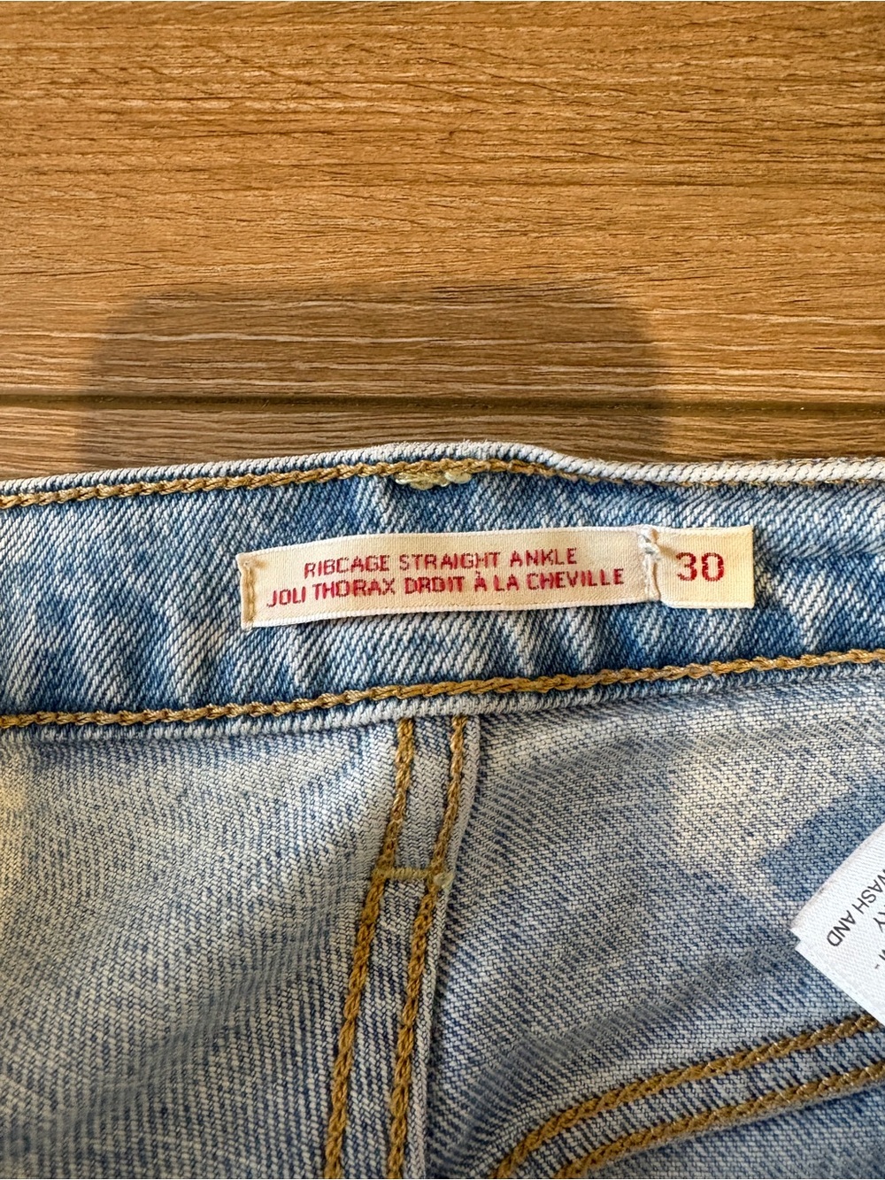 Light Blue Button-Fly Jeans - Picture 5 of 5
